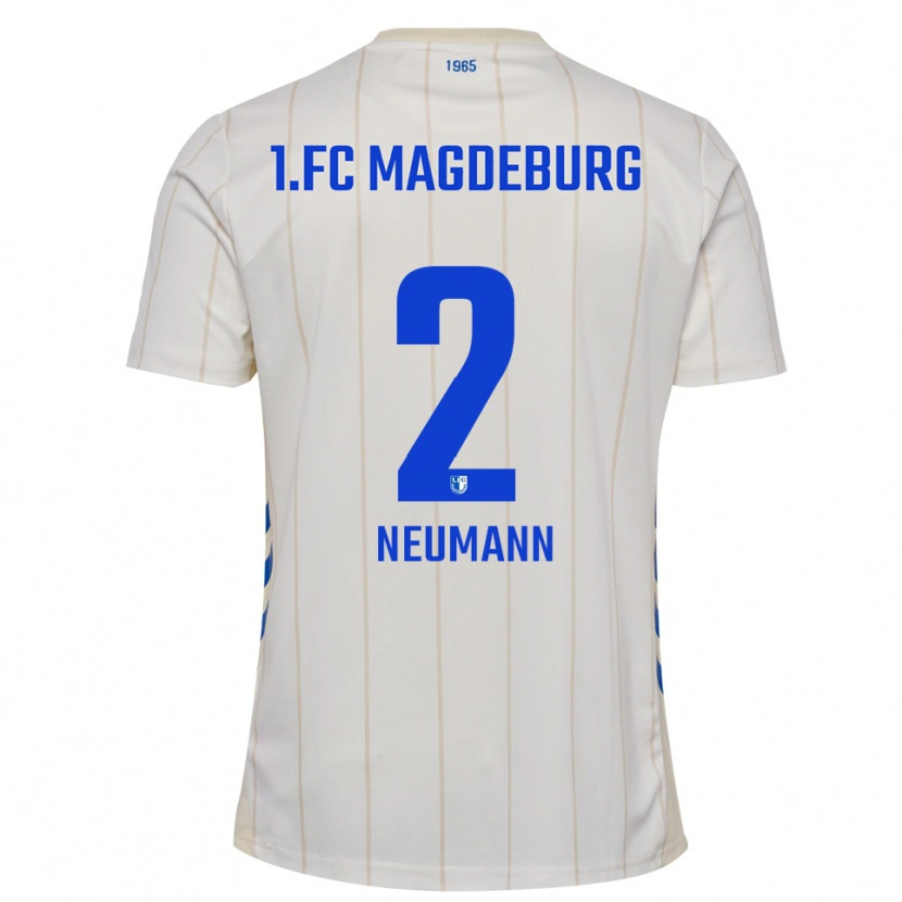 Danxen Mujer Camiseta Lena Neumann #2 Blanco Azul 2ª Equipación 2025/26 La Camisa