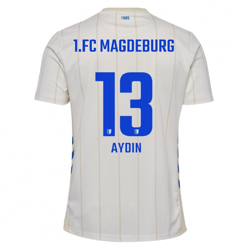 Danxen Mujer Camiseta Kenan Aydin #13 Blanco Azul 2ª Equipación 2025/26 La Camisa