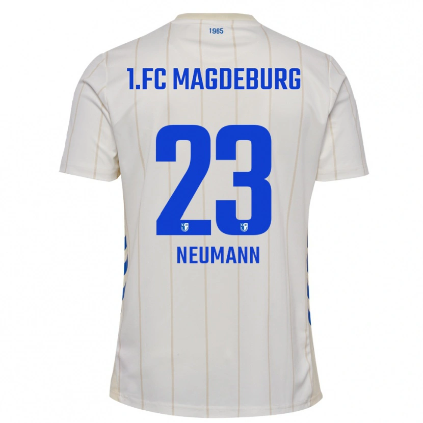 Danxen Mujer Camiseta Annika Neumann #23 Blanco Azul 2ª Equipación 2025/26 La Camisa