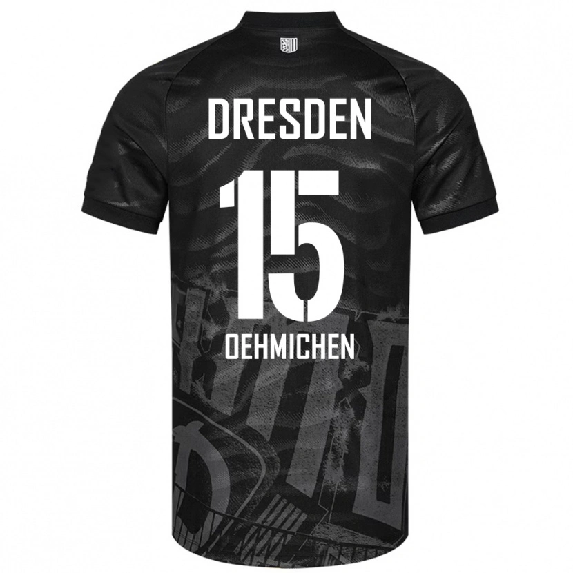 Danxen Mujer Camiseta Julius Oehmichen #15 Negro Gris 2ª Equipación 2025/26 La Camisa