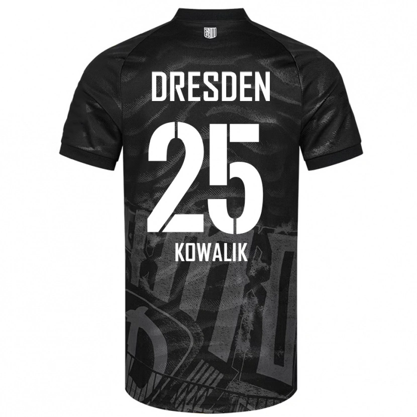Danxen Mujer Camiseta Ignacy Kowalik #25 Negro Gris 2ª Equipación 2025/26 La Camisa