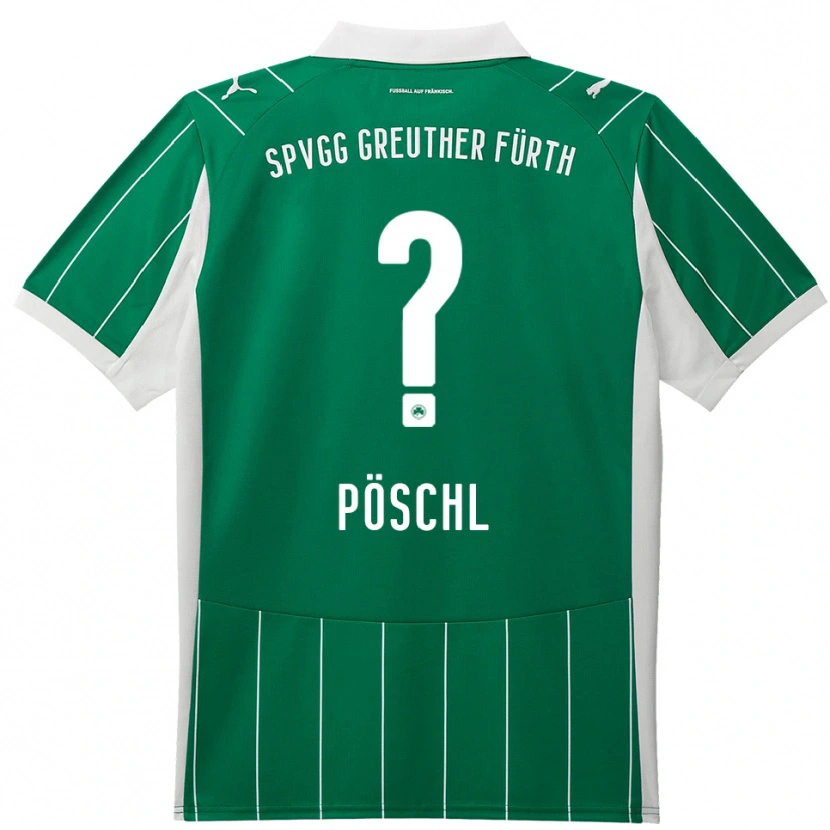 Danxen Mujer Camiseta Katja Pöschl #0 Verde Blanco 2ª Equipación 2025/26 La Camisa
