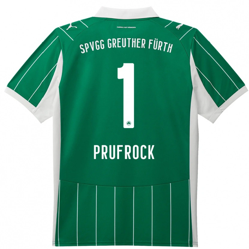 Danxen Mujer Camiseta Silas Prüfrock #1 Verde Blanco 2ª Equipación 2025/26 La Camisa