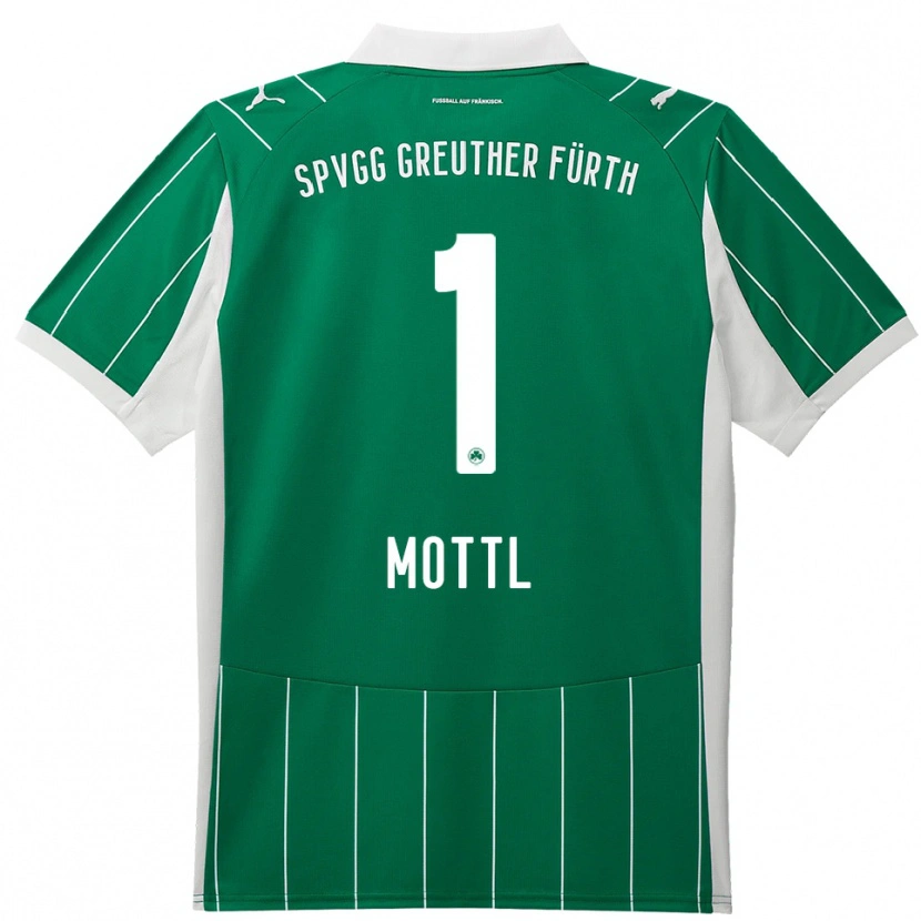 Danxen Mujer Camiseta Jan Mottl #1 Verde Blanco 2ª Equipación 2025/26 La Camisa