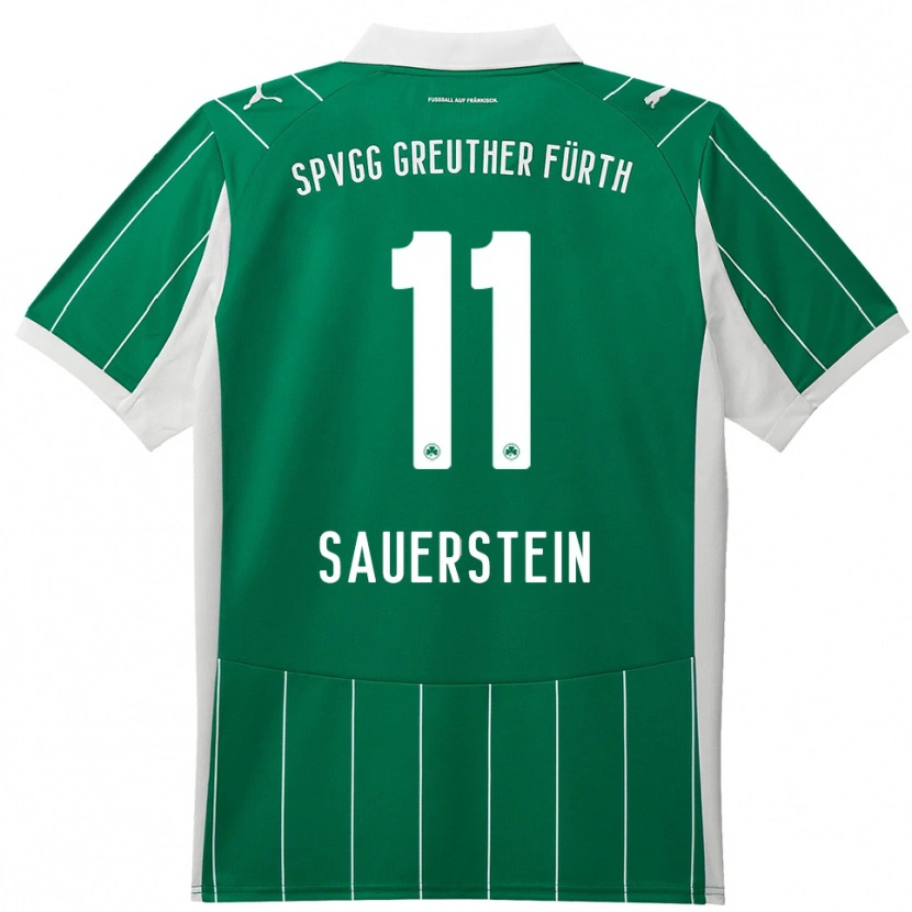 Danxen Mujer Camiseta Toni Sauerstein #11 Verde Blanco 2ª Equipación 2025/26 La Camisa