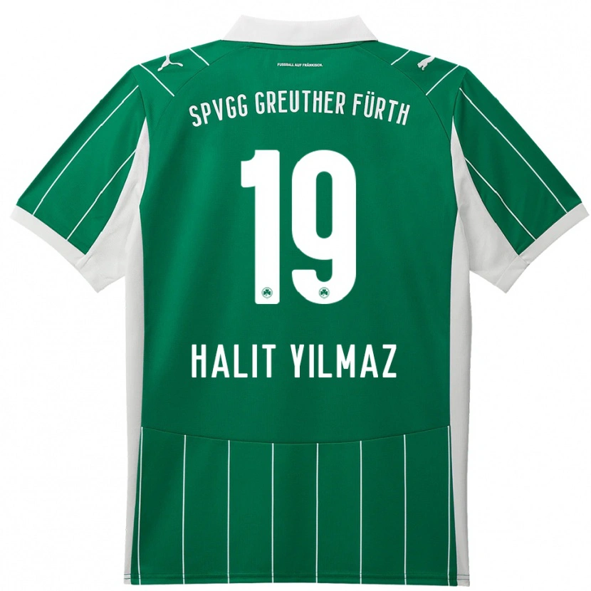 Danxen Mujer Camiseta Halit Yılmaz #19 Verde Blanco 2ª Equipación 2025/26 La Camisa