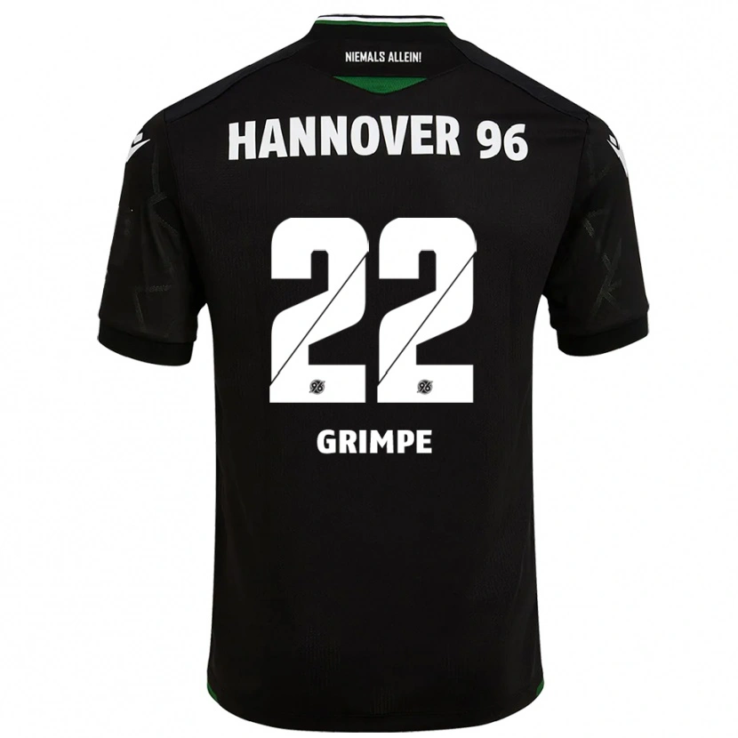 Danxen Mujer Camiseta Luca-Joel Grimpe #22 Negro Verde 2ª Equipación 2025/26 La Camisa