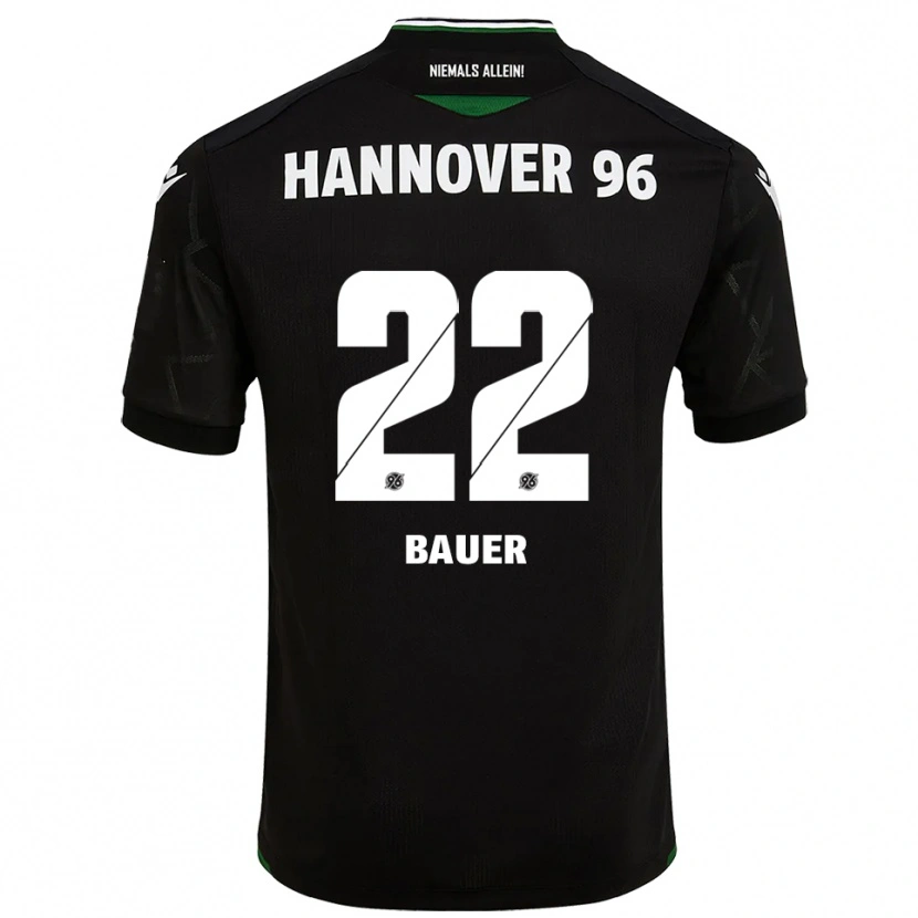 Danxen Mujer Camiseta Elias Bauer #22 Negro Verde 2ª Equipación 2025/26 La Camisa