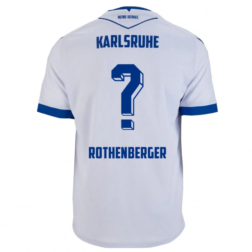 Danxen Mujer Camiseta Paulina Rothenberger #0 Blanco Azul 2ª Equipación 2025/26 La Camisa