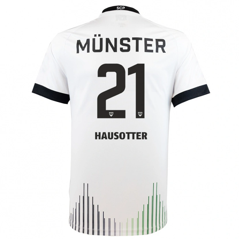 Danxen Mujer Camiseta Till Hausotter #21 Blanco Negro 2ª Equipación 2025/26 La Camisa