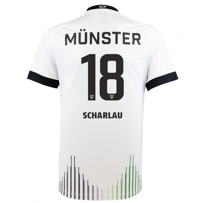 Danxen Mujer Camiseta Michel Scharlau #18 Blanco Negro 2ª Equipación 2025/26 La Camisa