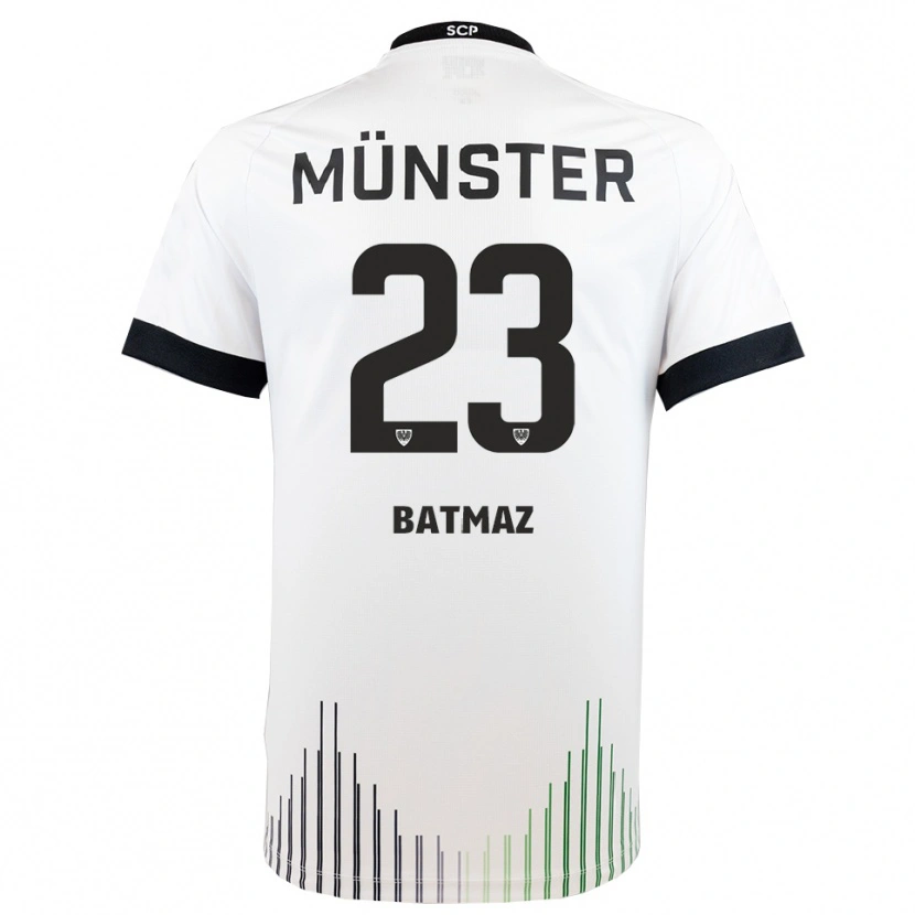 Danxen Mujer Camiseta Malik Batmaz #23 Blanco Negro 2ª Equipación 2025/26 La Camisa