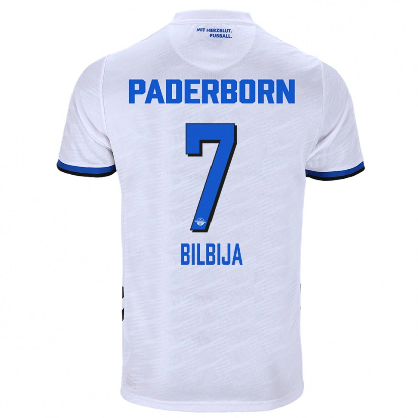 Danxen Mujer Camiseta Filip Bilbija #7 Blanco Azul 2ª Equipación 2025/26 La Camisa