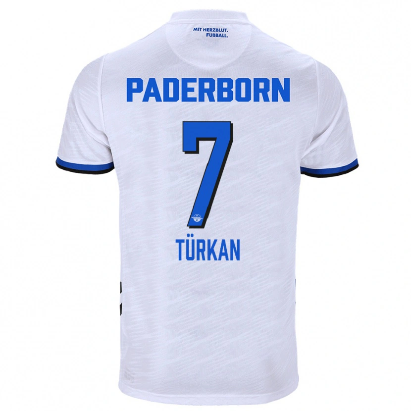 Danxen Mujer Camiseta Semih Türkan #7 Blanco Azul 2ª Equipación 2025/26 La Camisa