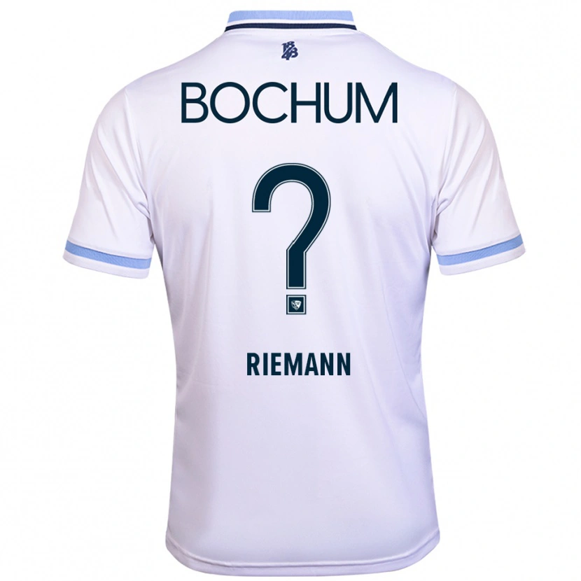 Danxen Mujer Camiseta Manuel Riemann #0 Blanco Azul Cielo 2ª Equipación 2025/26 La Camisa