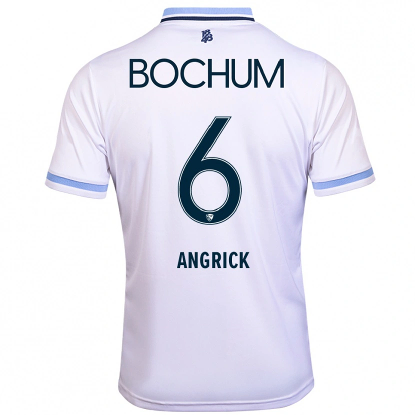 Danxen Mujer Camiseta Janine Angrick #6 Blanco Azul Cielo 2ª Equipación 2025/26 La Camisa
