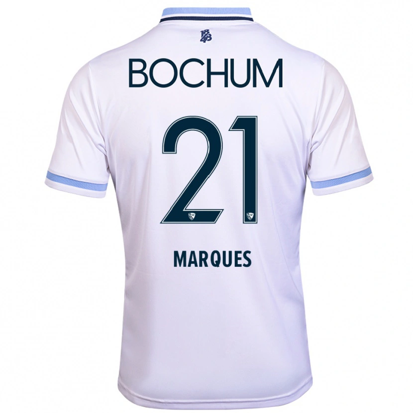 Danxen Mujer Camiseta Anna Marques #21 Blanco Azul Cielo 2ª Equipación 2025/26 La Camisa