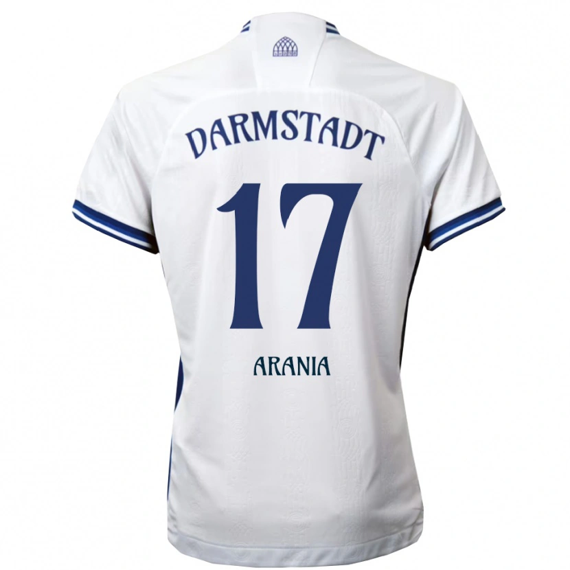 Danxen Mujer Camiseta Asaf Arania #17 Blanco Azul 2ª Equipación 2025/26 La Camisa