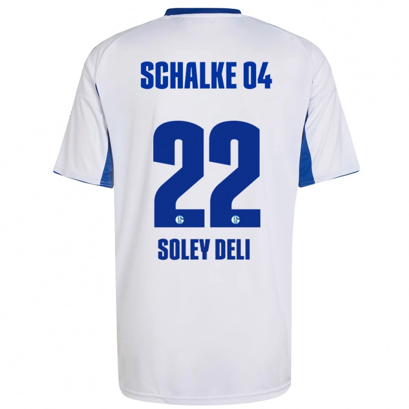 Danxen Mujer Camiseta Dilara Soley Deli #22 Blanco Azul 2ª Equipación 2025/26 La Camisa