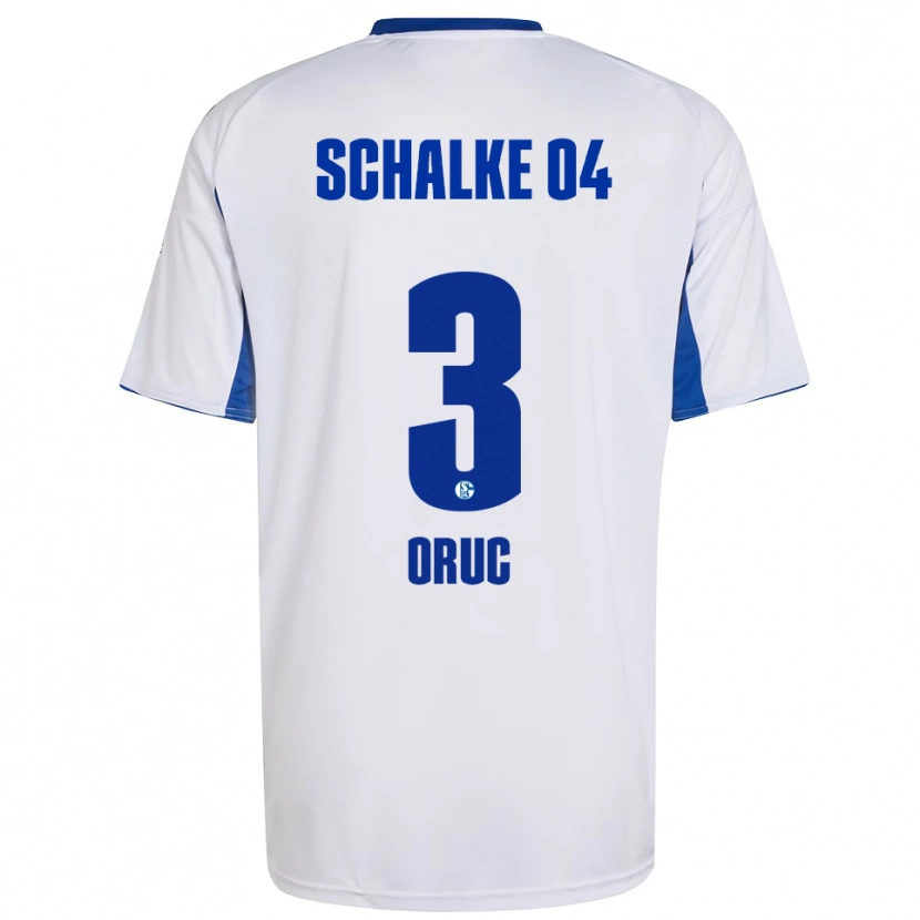 Danxen Mujer Camiseta Arda Oruç #3 Blanco Azul 2ª Equipación 2025/26 La Camisa