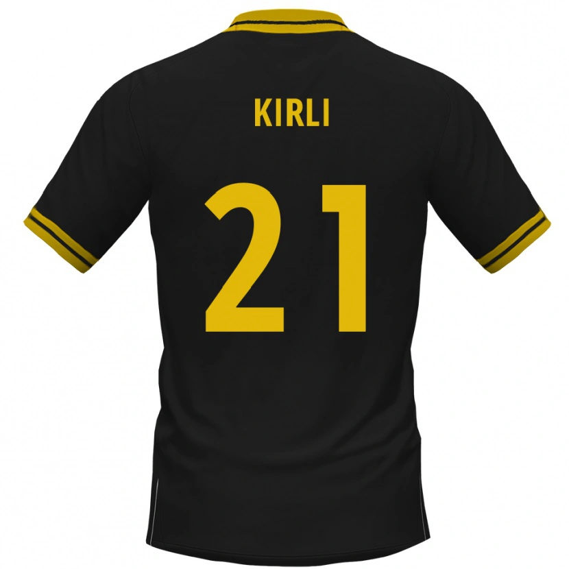 Danxen Mujer Camiseta Celil-Noah Kirli #21 Negro Amarillo 2ª Equipación 2025/26 La Camisa