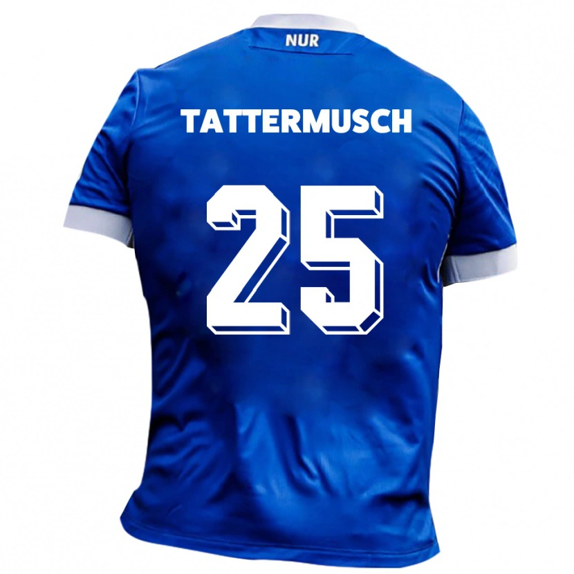 Danxen Mujer Camiseta Ted Tattermusch #25 Azul Blanco 2ª Equipación 2025/26 La Camisa