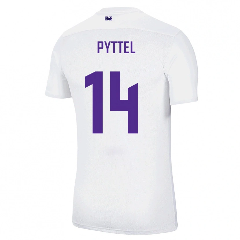 Danxen Mujer Camiseta Henrik Pyttel #14 Blanco Verde 2ª Equipación 2025/26 La Camisa