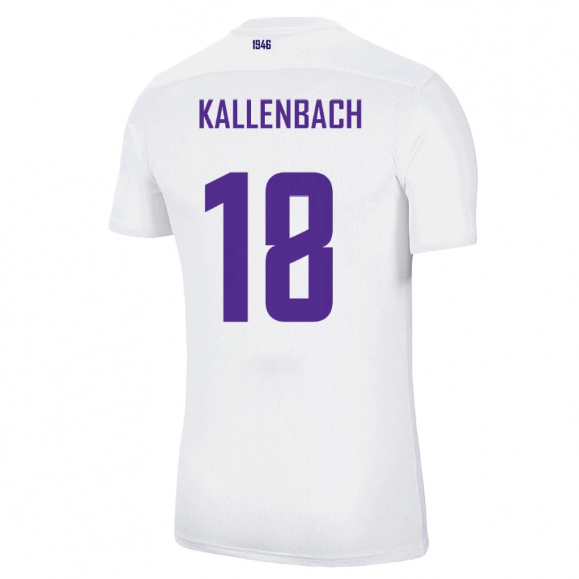 Danxen Mujer Camiseta William Kallenbach #18 Blanco Verde 2ª Equipación 2025/26 La Camisa