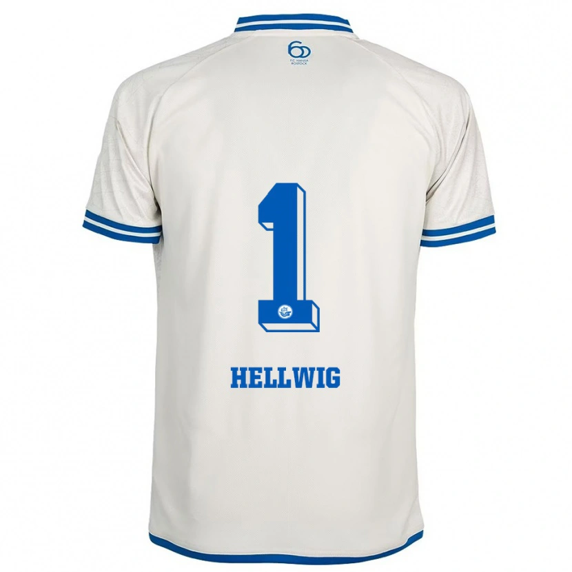 Danxen Mujer Camiseta Merle Hellwig #1 Blanco Azul 2ª Equipación 2025/26 La Camisa