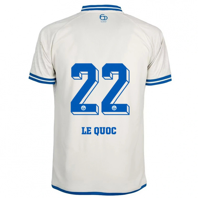 Danxen Mujer Camiseta Jenny Le Quoc #22 Blanco Azul 2ª Equipación 2025/26 La Camisa