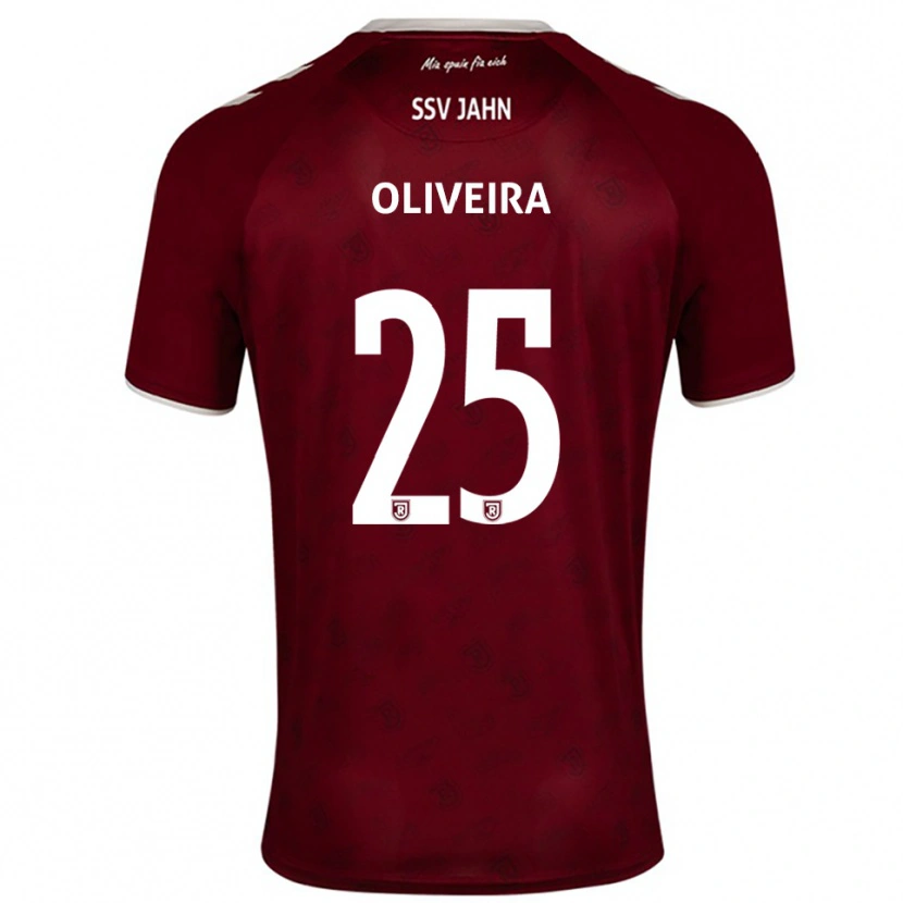 Danxen Mujer Camiseta Nicolas Oliveira #25 Borgoña Blanco 2ª Equipación 2025/26 La Camisa