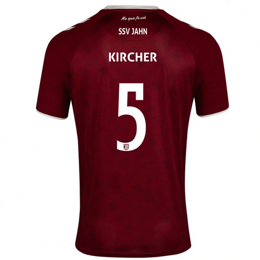 Danxen Mujer Camiseta Michel Kircher #5 Borgoña Blanco 2ª Equipación 2025/26 La Camisa