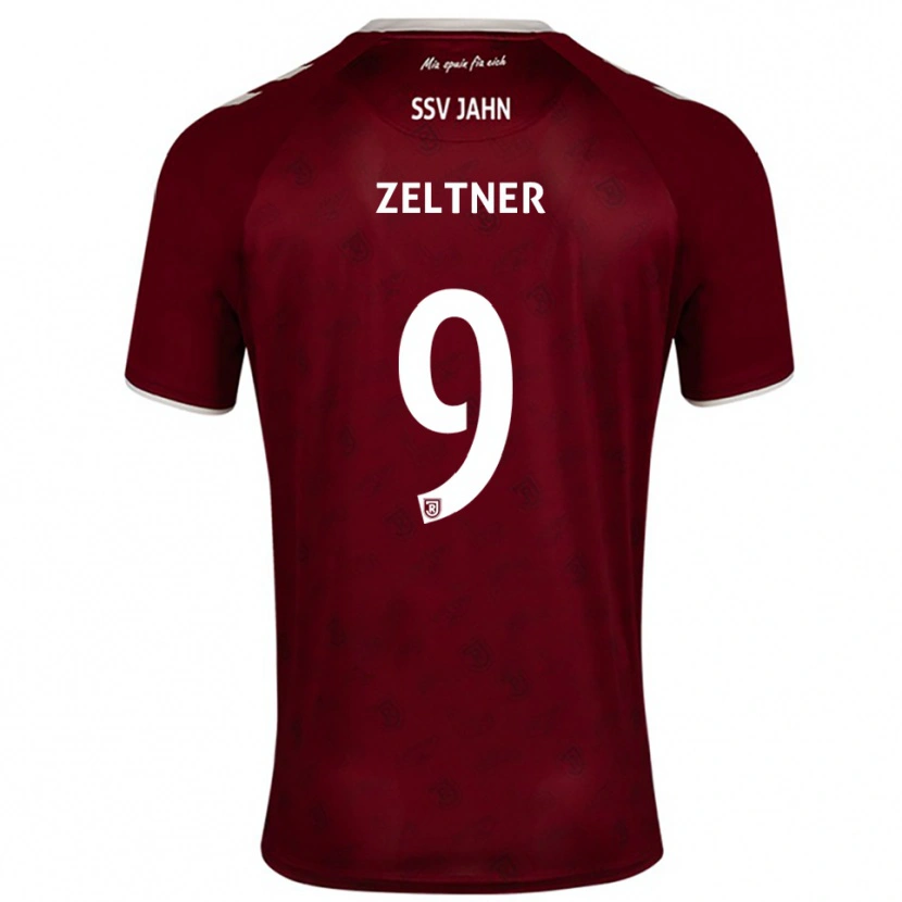 Danxen Mujer Camiseta Milan Zeltner #9 Borgoña Blanco 2ª Equipación 2025/26 La Camisa