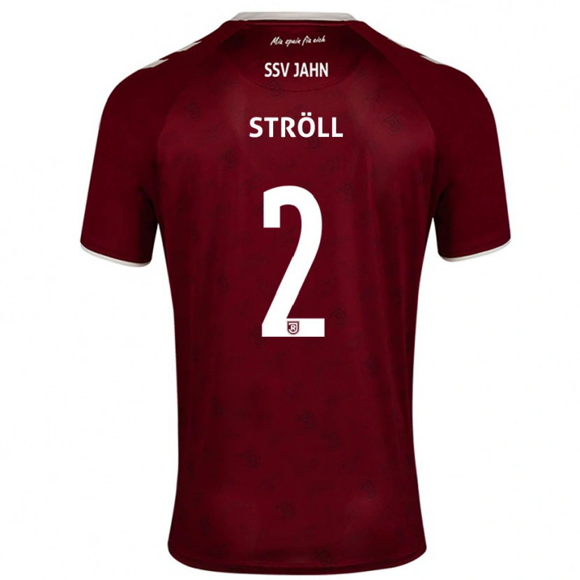 Danxen Mujer Camiseta Maurice Ströll #2 Borgoña Blanco 2ª Equipación 2025/26 La Camisa