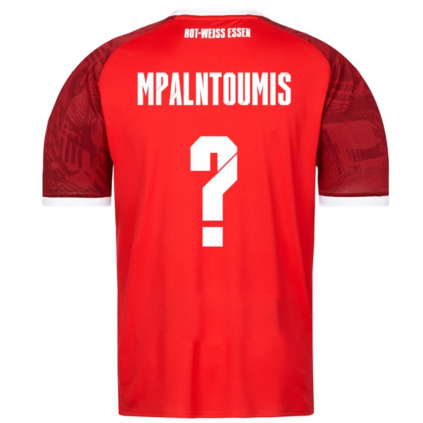 Danxen Mujer Camiseta Ilias Mpalntoumis #0 Rojo Borgoña Blanco 2ª Equipación 2025/26 La Camisa