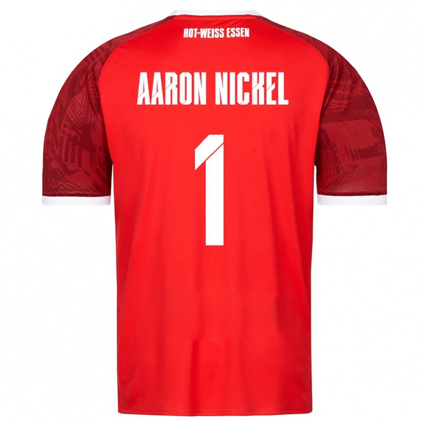 Danxen Mujer Camiseta Arvit Aaron Nickel #1 Rojo Borgoña Blanco 2ª Equipación 2025/26 La Camisa