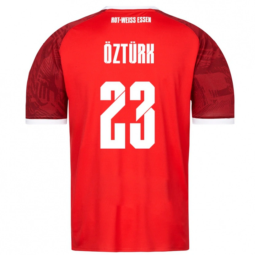 Danxen Mujer Camiseta Efehan Öztürk #23 Rojo Borgoña Blanco 2ª Equipación 2025/26 La Camisa