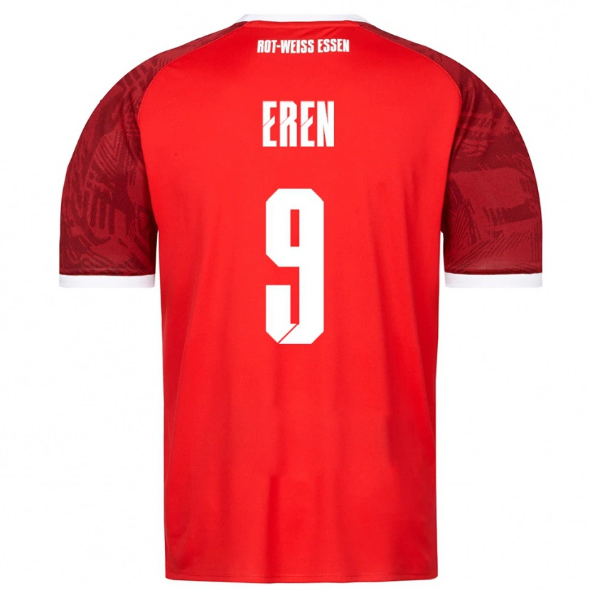 Danxen Mujer Camiseta Baran Eren #9 Rojo Borgoña Blanco 2ª Equipación 2025/26 La Camisa