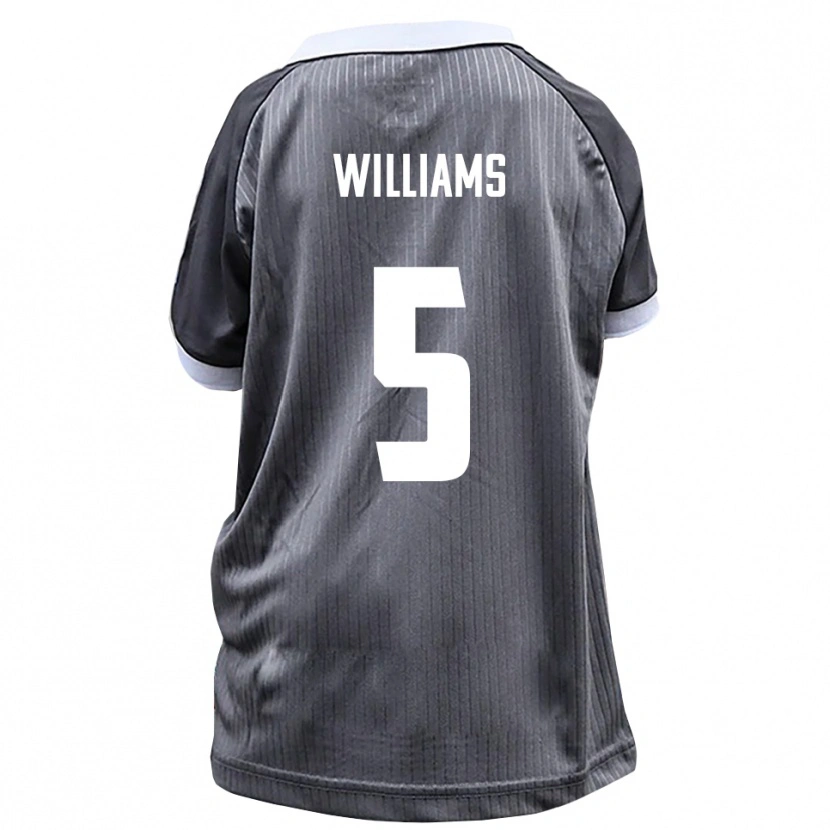 Danxen Mujer Camiseta Daniel Williams #5 Gris Blanco 2ª Equipación 2025/26 La Camisa