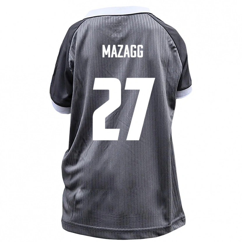 Danxen Mujer Camiseta Lukas Mazagg #27 Gris Blanco 2ª Equipación 2025/26 La Camisa