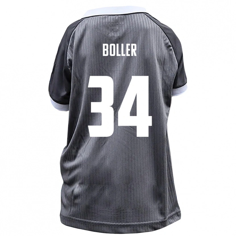 Danxen Mujer Camiseta Jan Boller #34 Gris Blanco 2ª Equipación 2025/26 La Camisa