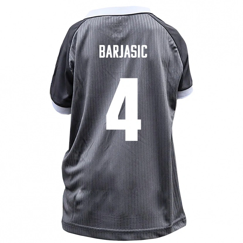 Danxen Mujer Camiseta Nikola Barjasic #4 Gris Blanco 2ª Equipación 2025/26 La Camisa