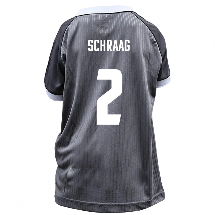 Danxen Mujer Camiseta Felix Schraag #2 Gris Blanco 2ª Equipación 2025/26 La Camisa