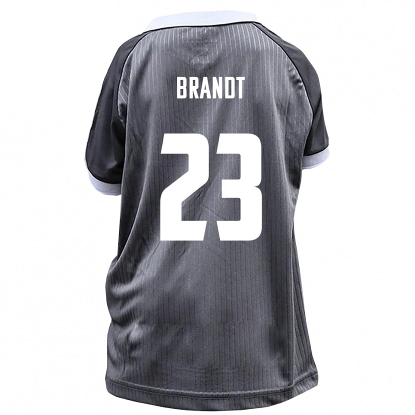 Danxen Mujer Camiseta Max Brandt #23 Gris Blanco 2ª Equipación 2025/26 La Camisa