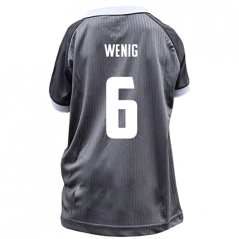 Danxen Mujer Camiseta Marcel Wenig #6 Gris Blanco 2ª Equipación 2025/26 La Camisa