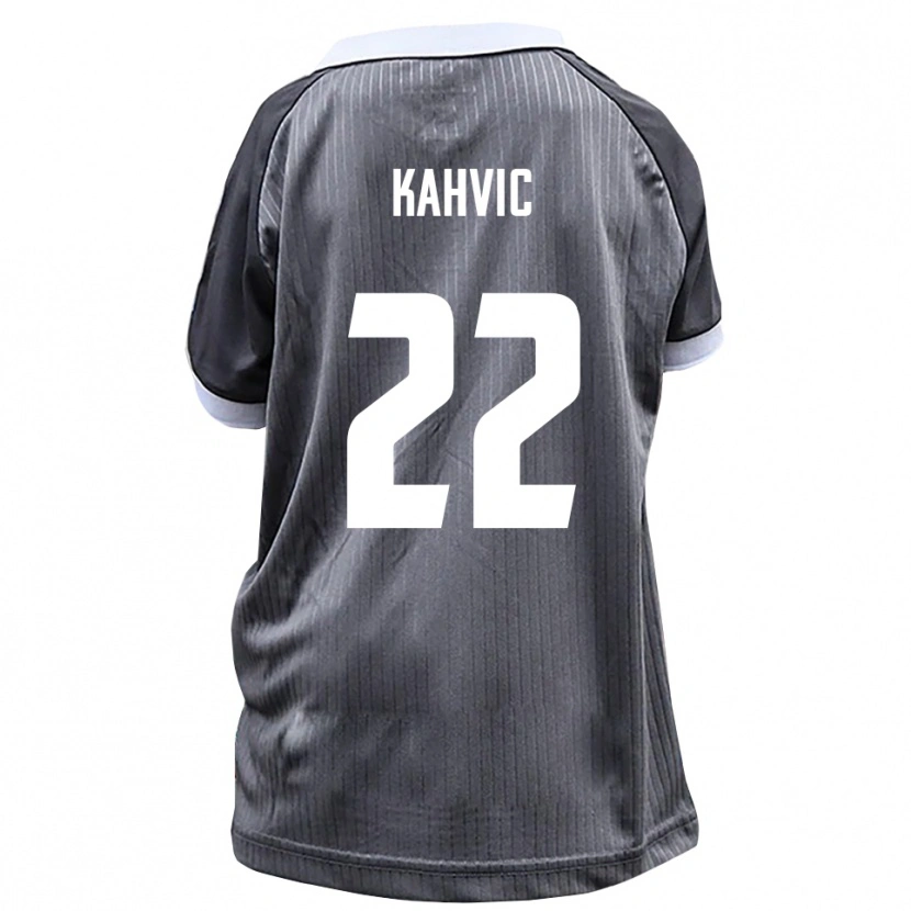 Danxen Mujer Camiseta Aleksandar Kahvic #22 Gris Blanco 2ª Equipación 2025/26 La Camisa