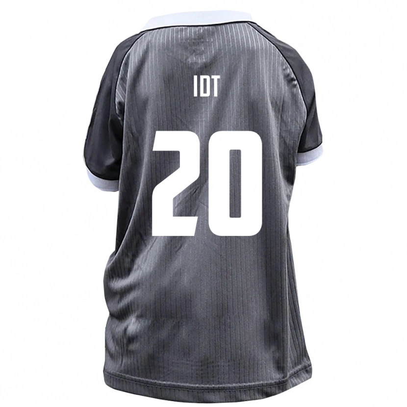 Danxen Mujer Camiseta David Idt #20 Gris Blanco 2ª Equipación 2025/26 La Camisa