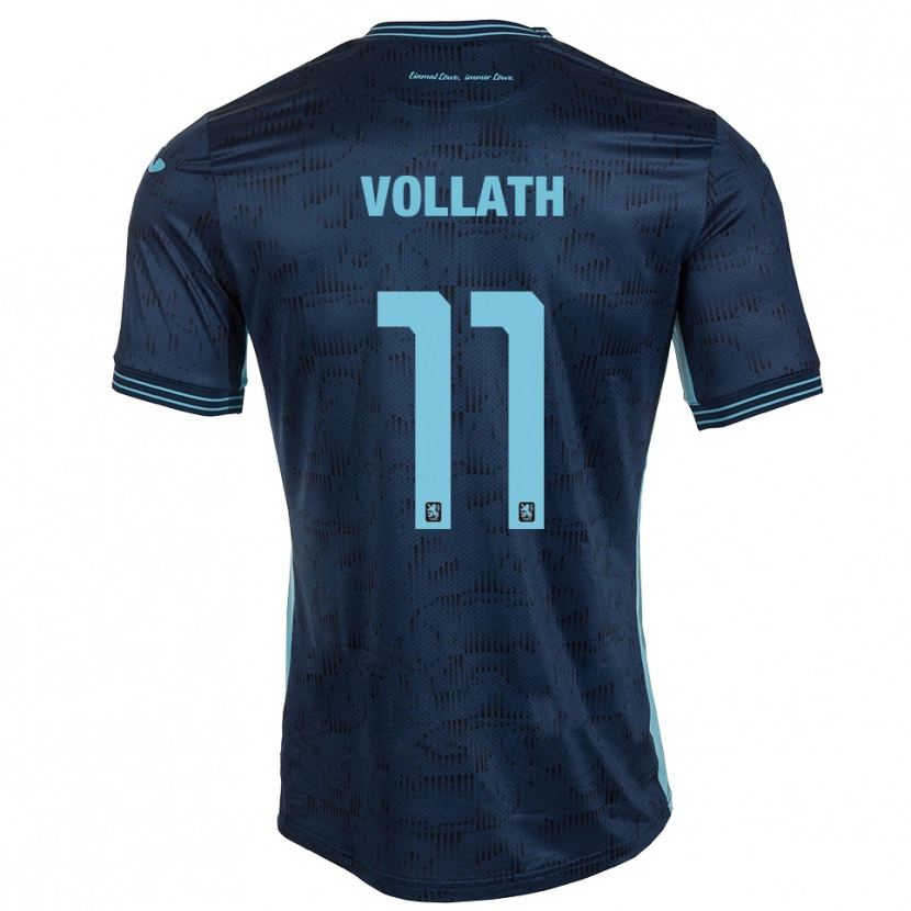 Danxen Mujer Camiseta René Vollath #11 Azul Real 2ª Equipación 2025/26 La Camisa