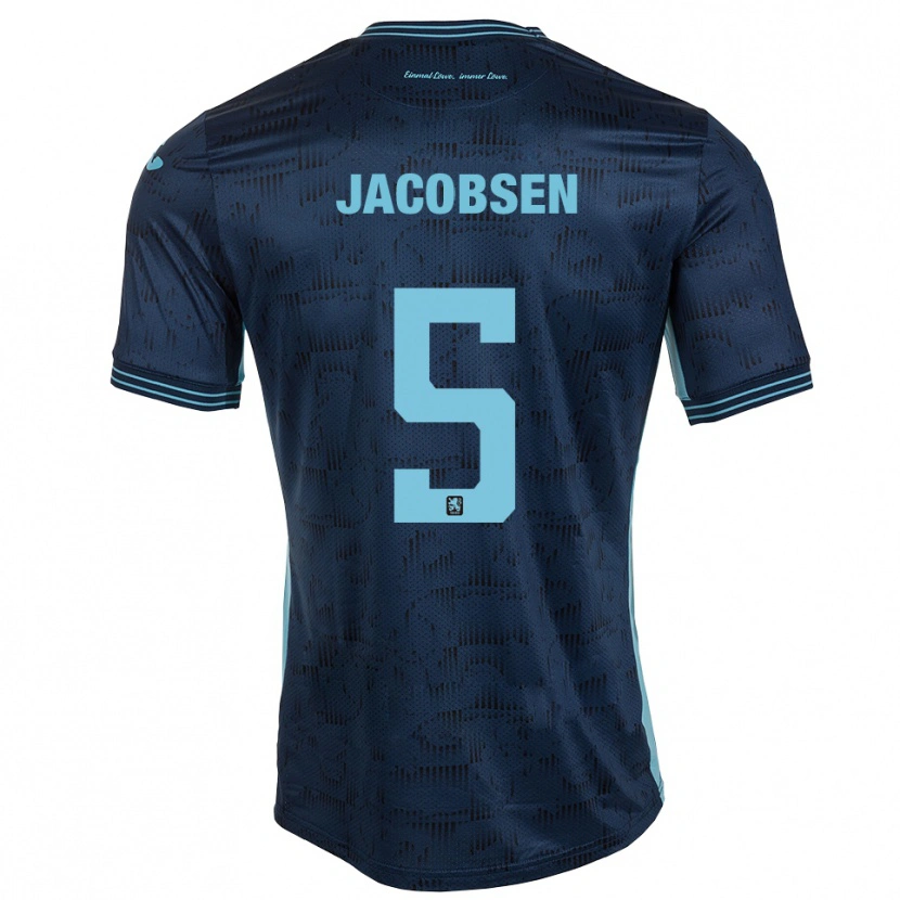 Danxen Mujer Camiseta Thore Jacobsen #5 Azul Real 2ª Equipación 2025/26 La Camisa