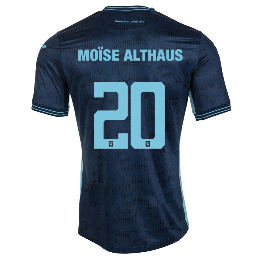 Danxen Mujer Camiseta Samuel Moïse Althaus #20 Azul Real 2ª Equipación 2025/26 La Camisa